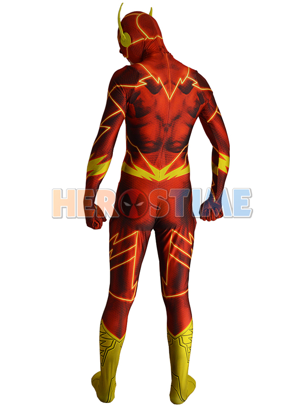 The New 52 Flash Costume 3D Shade Cosplay Suit